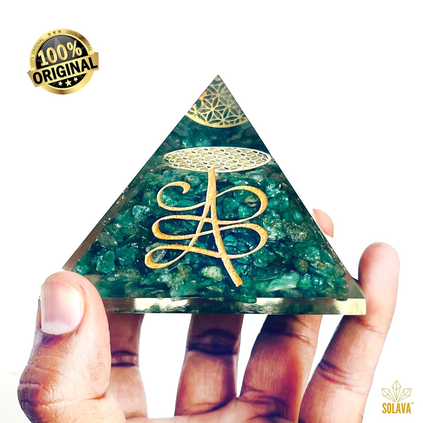 AstroTrust Green Orgonite Pyramid