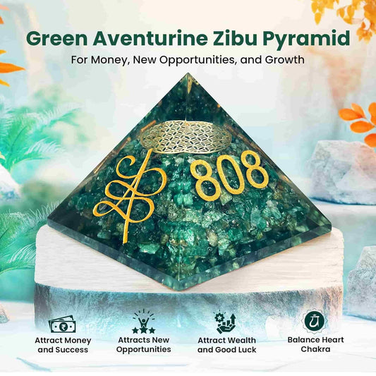 AstroTrust Green Orgonite Pyramid